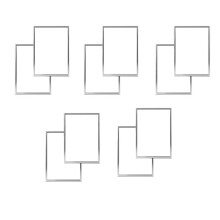 10 Picture Frames, A4 Silver Picture Frames, with Unbreakable S, Picture Frames for Family Photos, 21X30 cm