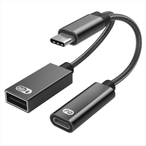 2-in-1 USB-C OTG -lataussovitinkaapeli iPadille Samsung A 1