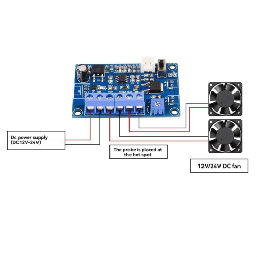 4A Fan Temperature Control Module PWM Thermostat Speed Governor 1