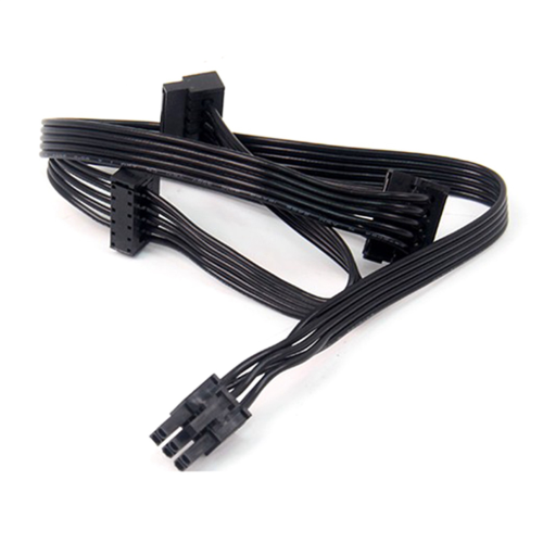 1 Stück GPU PCI Express 6-Pin Stecker 1 auf 3 SATA SSD Stromkabel 2