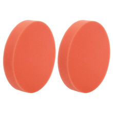 2pcs 6 Inch 150mm Soft Flat Sponge Buffer Polishing Pad Kit for Auto Car Polisher Color:Orange