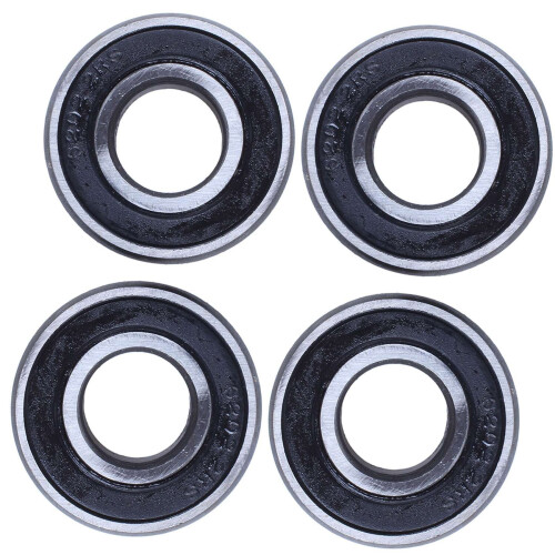 4Pcs 6202RS 15mm Inner 35mm Outer Single Row Deep   Bearing
