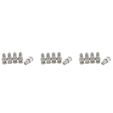 10 piezas de conector coaxial adaptador de conector BNC macho a conector F hembra