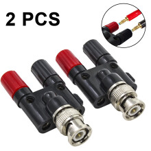 Conector splitter coaxial de înaltă calitate, mufă dublă cu banană, mufă femelă, pentru electrocasnice și electronice, impedanță cu