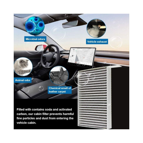 Interieurfilter voor Model S: HEPA-filter met actieve koolstof 2