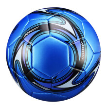 Balón de fútbol oficial de competición para entrenamiento de fútbol, talla 5, color azul.
