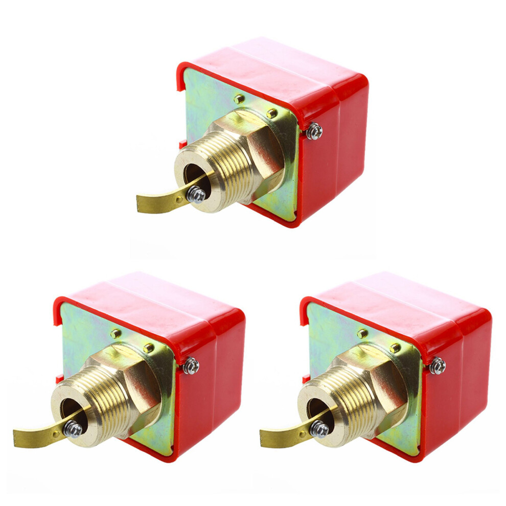 3X Ac 220V 15A Male Thread Spdt Water Paddle Flow Switch Hfs-25 4713296385497