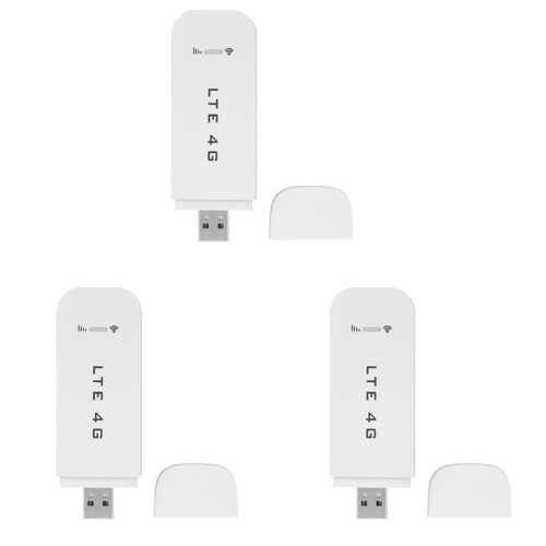 3X Lte Sim Kaart Data USB Router 3G/4G Wifi Router Draadloze USB Auto ...