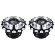 2X Motorcycle Cnc Aluminum Fuel Gas Tank Decorative Oil Cap for Sportster Xl 1200 883 X48 Dyna