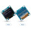 Μονάδα οθόνης OLED, Αυτοφωτεινή διεπαφή Spi I2c, Οθόνη υψηλής αντίθεσης, Συμβατή με 3
