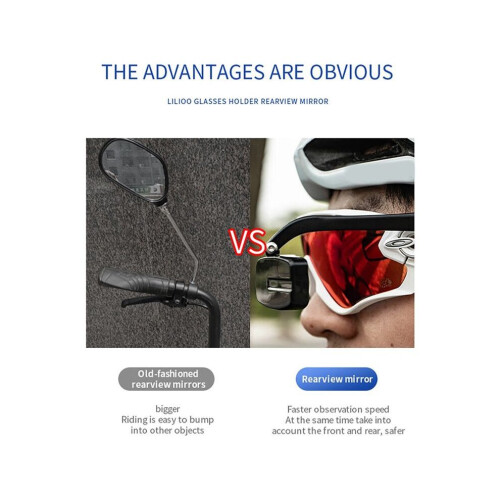 360 Degree Adjustable Road Bicycle Eyeglass Rear View Mirror 2
