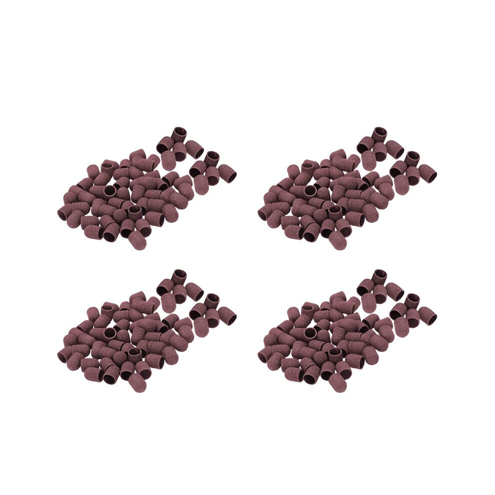 200Pcs Sanding Bands Block Caps Without Grip 80 120 180 13x19Mm Sanding Cap Manicure Pedicure Electric Nail Drill-02