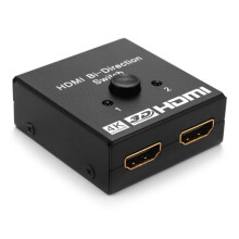 HDMI-Umschalter für mehrere Geräte, bidirektionaler Ultra-HD4K-HDMI-Splitter mit manueller Umschaltung, unterstützt hohe Bandbreite für Laptops,