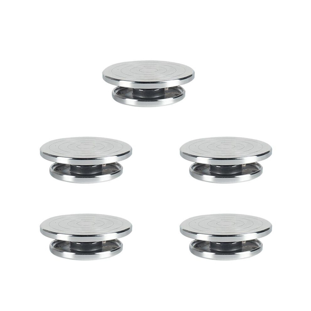 5Pcs 12/15Cm Double Face Use Aluminum Alloy Turntable For Ceramic Clay Sculpture Platform Pottery Wheel Rotating Tools 4713889878962