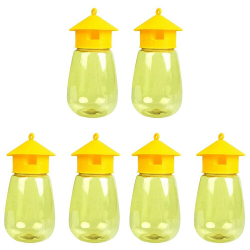 6 Pack Fly Reusable Traps, Fruit Fly Traps Fly Catcher Outdoor