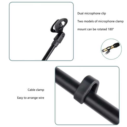 Accessori per morsetto per microfono, supporto a clip 2