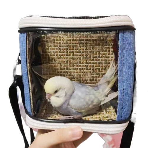 Σακίδιο πλάτης για μικρά ζώα Parrot - Διαφανές κλουβί ταξιδιο 2