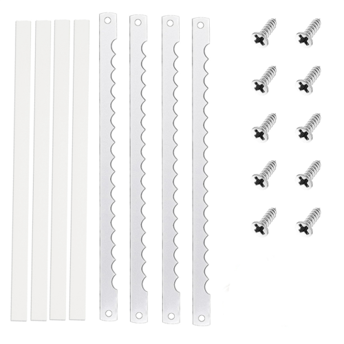 4 Pcs Bread Bow Knife Blades Stainless Steel Replacement Blade