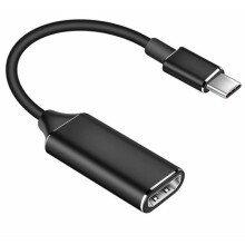 Ultradunne mini-USB-C naar HDMI-adapter, Thunderbolt 3-compatibel voor high-definition spiegeling en uitgebreide weergavemodi, plug-and-play