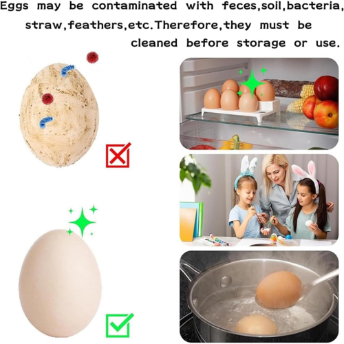 2 Stück Silikon-Eierbürstenreiniger, Eierwaschbürsten für frische Eier 2