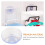 100 ventosas transparentes de 40 mm con forma de hongo 3