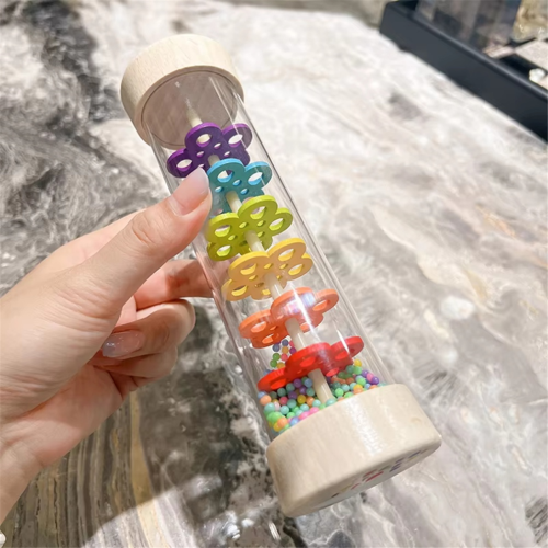 Ξύλινο μουσικό όργανο Rain Stick, ηχός Rain Maker, μουσικό παιχνίδι 2