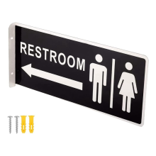 Letreros de baño para negocios Letreros de baño para hombres y mujeres Unisex