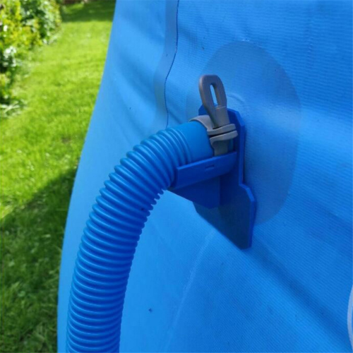 Supporto per tubo da piscina, con corde blu 1
