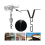 Black V-Shaped Rain Chain Adapter with S-Shaped Hook, for 4