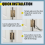 20 Pack 4x1/4Inch Magnetic Hinge Shims 4
