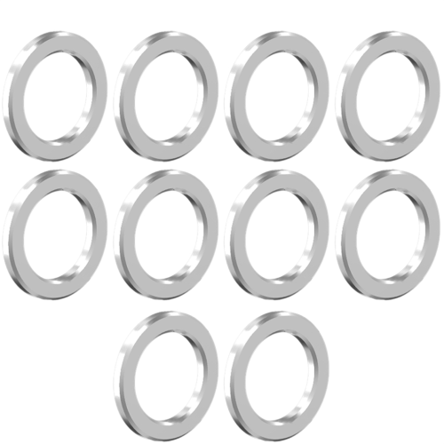 10 stuks M6 platte titanium fietsringen, universeel titanium