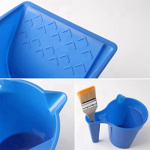 2 rulli porta vernice in plastica blu per edilizia 2