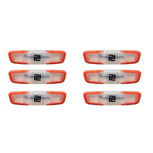 6Pcs Long Tennis Racket Shockproof -Orange