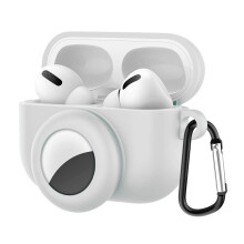 Estojo sofisticado para AirPods Pro, compatível com MagSafe, mosquetão incluído, projetado para os aficionados por tecnologia.