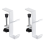 2pc Adjustable Desk Edge Hook Gaming Headset Desk Hanger White 1