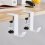 2pc Adjustable Desk Edge Hook Gaming Headset Desk Hanger White 3
