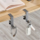 2pc Adjustable Desk Edge Hook Gaming Headset Desk Hanger White 2