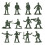 360Pcs/Set 1/72 DIY Simulation Plastic Soldiers Figurine Figures 3