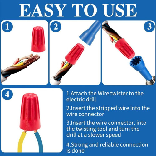 Herramienta para torcer cables Pelacables y torcidor Conector de cable torcido 1