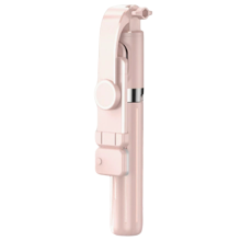 Supporto treppiede per selfie stick wireless con luce e telecomando Bluetooth.