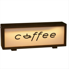 Lampe de chevet décorative avec cadre photo en bois et acrylique et veilleuse