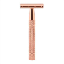 Naisten manuaalinen parranajokone Vintage Rose Gold kannettava parranajokone