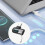 120 W:n USB-C-C-sovitin digitaalisella näytöllä, harmaa 4