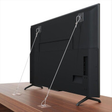 Confezione da 6 cinghie di sicurezza regolabili per TV da 42 pollici, senza foratura