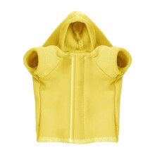 Pull à capuche pour reptiles, avec tissu en flanelle-Jaune