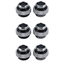 2 stuks G1/4 mini-radiatoronderdelen met buitendraad (mannelijk), zilverkleurig
