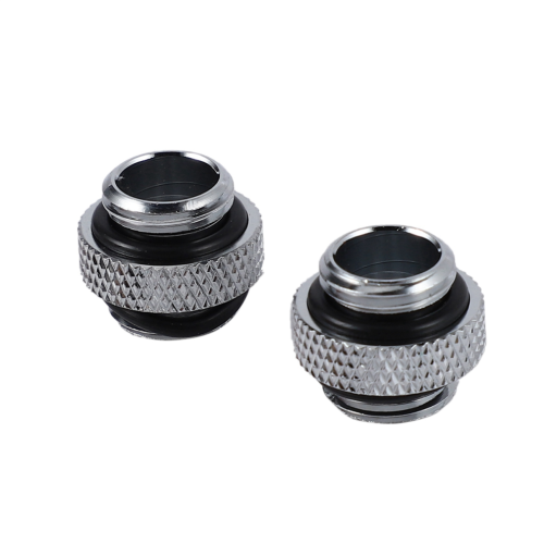 2 componenti per radiatore maschio con filettatura esterna G1/4 Mini, colore argento 1