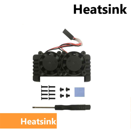 Case con dissipatore di calore in alluminio a doppia ventola per Zero 2W 2