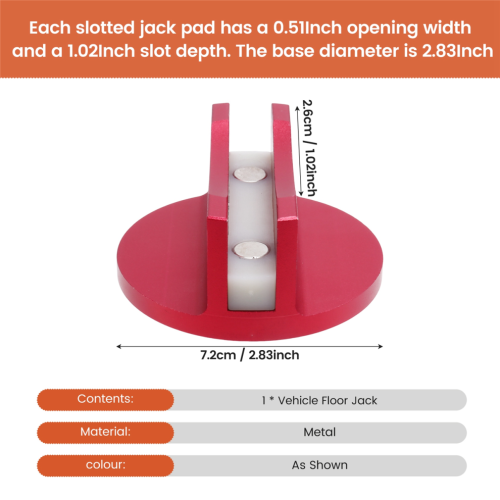 1 Stück Aluminium-Magnet-Bodenheber-Pad mit Schlitzrahmen-Adapter 2