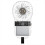Handventilator met instelbare snelheid en 1200mAh batterij, wit 4